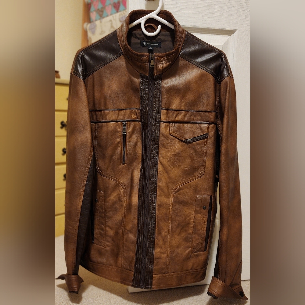 Men's Large INC International Concepts Faux Leather Jacket